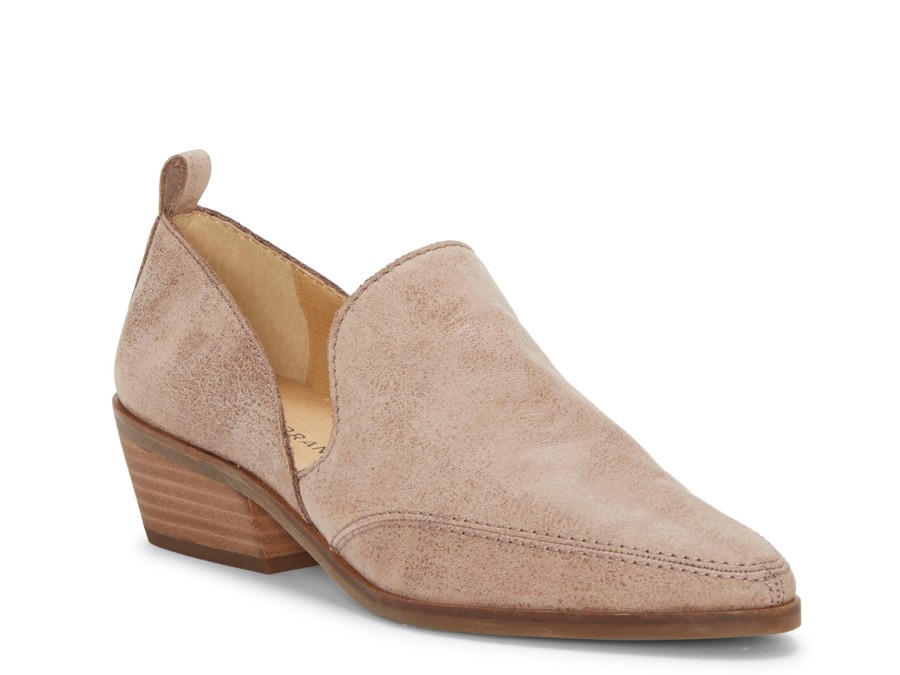 Best Lucky Brand Mahzan Flat Beige Leather