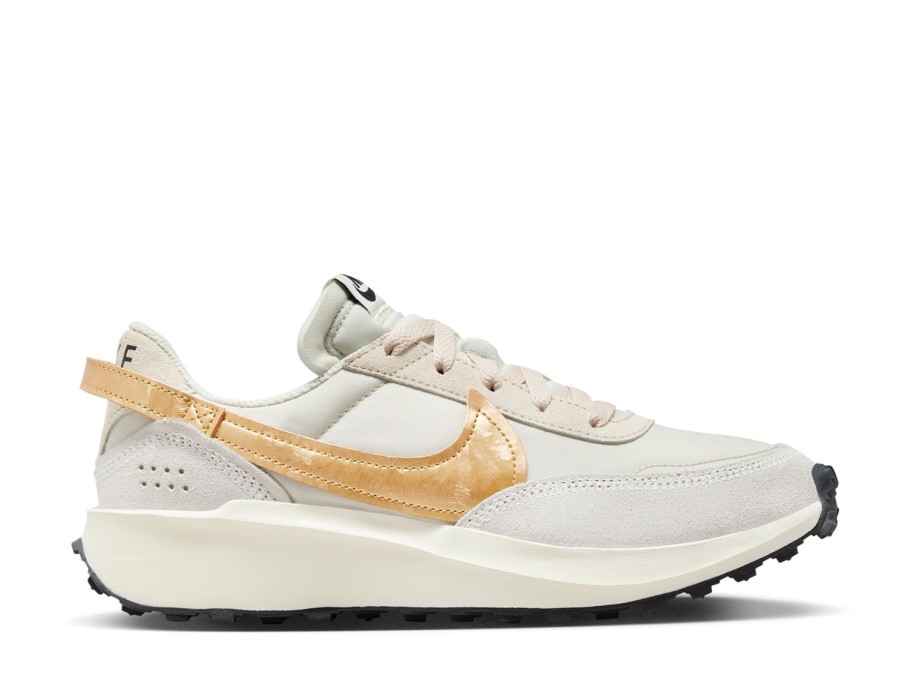 Wholesale Nike Waffle Debut Running Shoe - Women'S Off-White/Gold