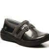 New Nurse Mates Ceri Work Clog Grey Patent Leather