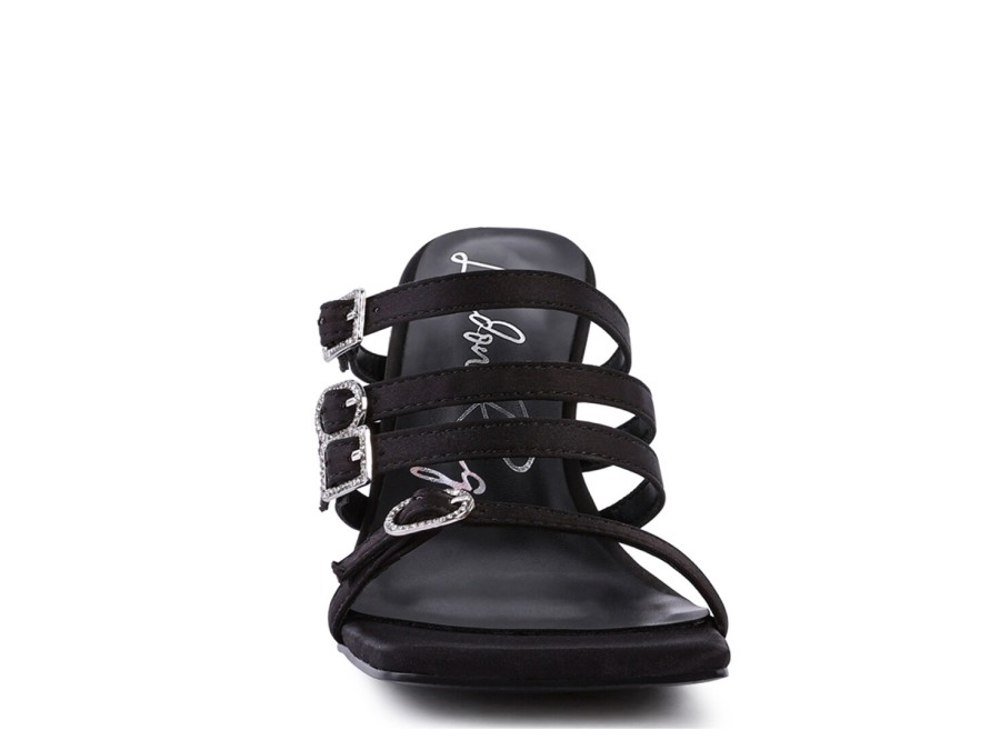 Hot London Rag Times Up Sandal Black