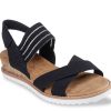 Online Skechers Bobs From Skechers Desert Kiss Shore Enough Wedge Sandal Black