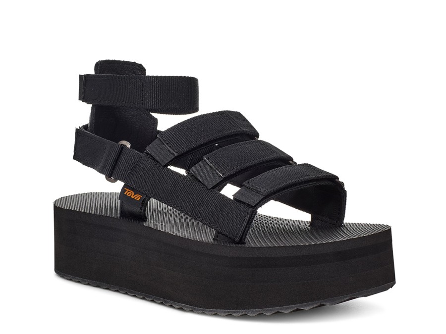 Wholesale Teva Flatform Mevia Sandal Black