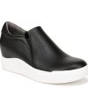 Wholesale Dr. Scholl's Time Off Wedge Sneaker Black Synthetic