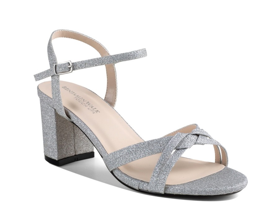 Hot Touch Ups by Benjamin Walk Elle Sandal Silver Metallic