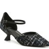 Best Impo Edricka Pump Black/Blue Tweed