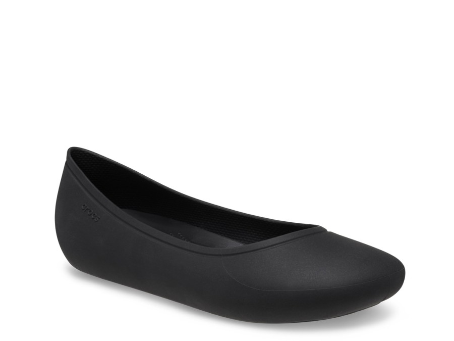 Online Crocs Brooklyn Ballet Flat Black