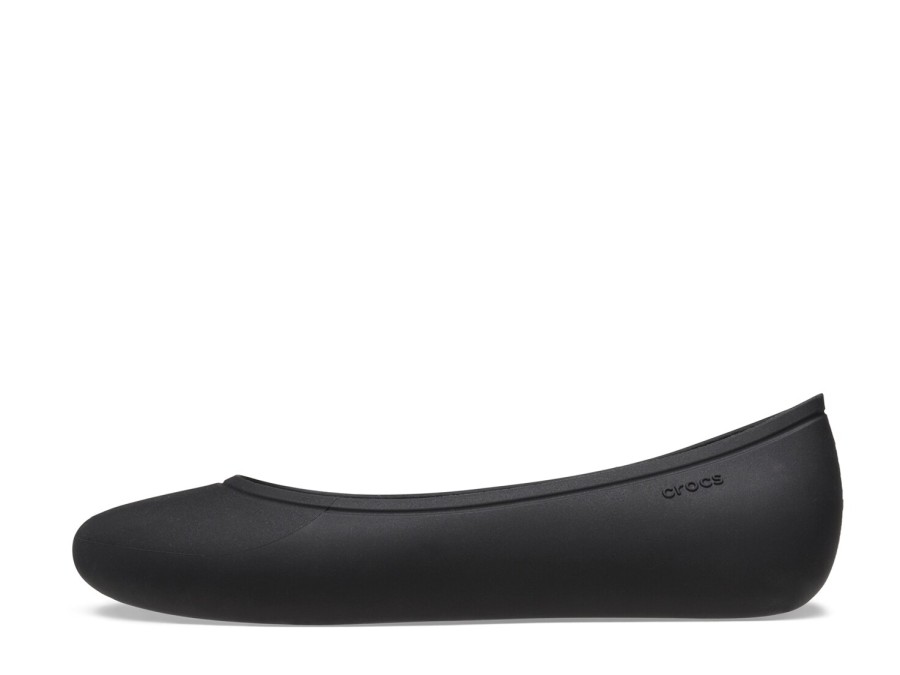 Online Crocs Brooklyn Ballet Flat Black