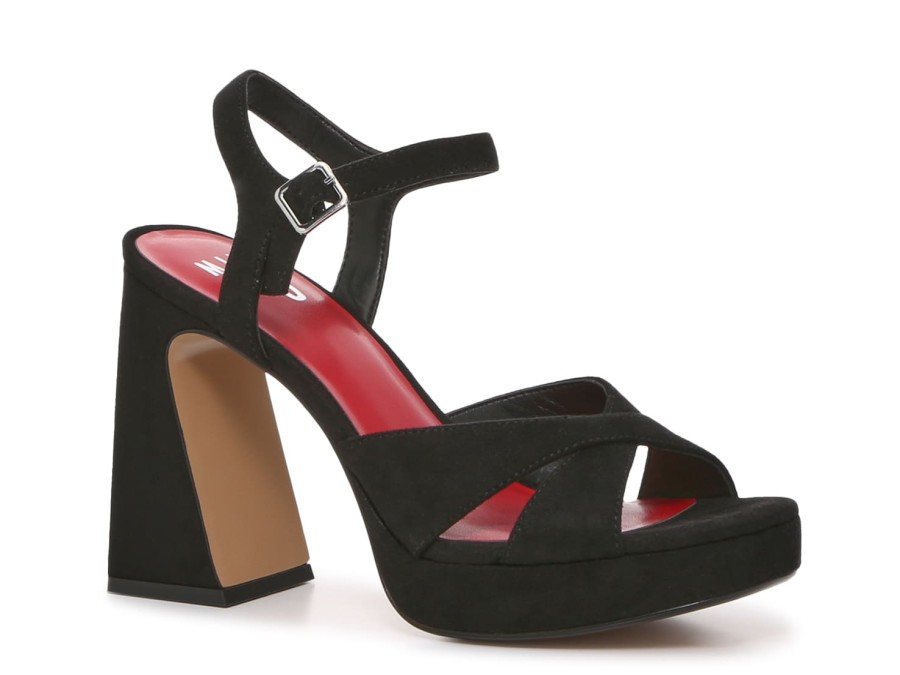 Wholesale Mix No. 6 Steyla Platform Sandal Black Fabric