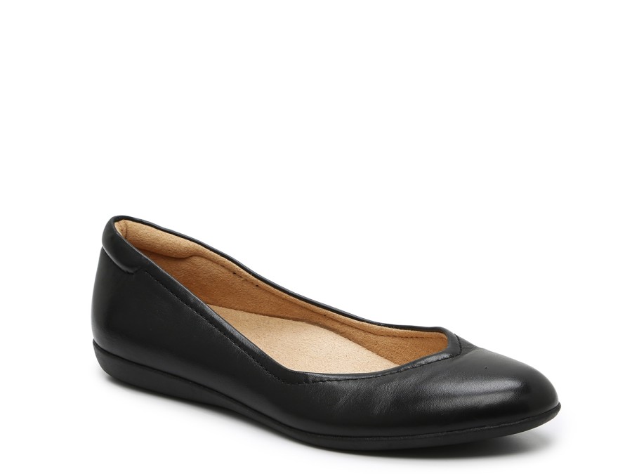 Clearance Naturalizer Vivienne Ballet Flat Black Leather