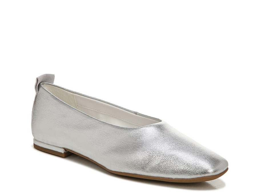 New Franco Sarto Vana Ballet Flat Silver