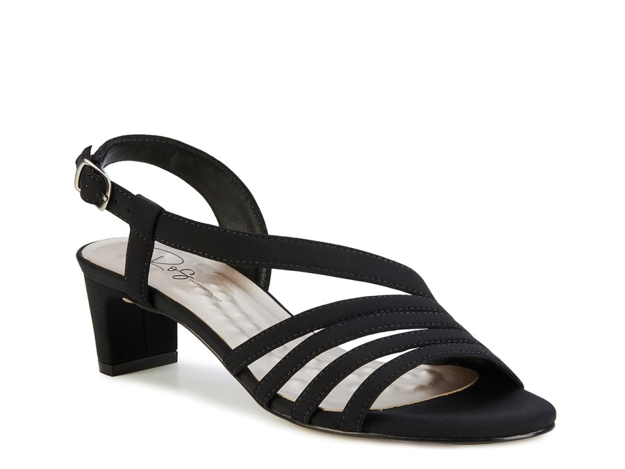 Clearance Ros Hommerson Lettie Sandal Black Textile