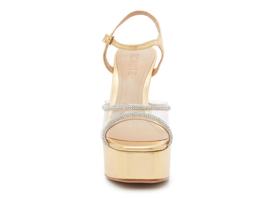 Clearance Schutz Aileen Sandal Gold Metallic