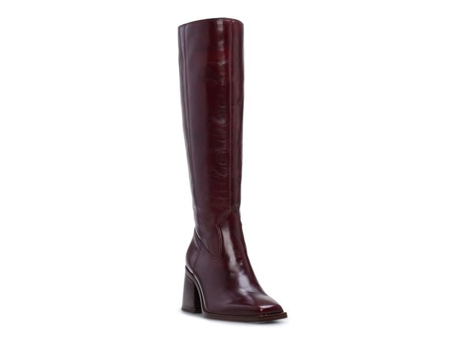 New Vince Camuto Sangeti Extra Wide Calf Boot Dark Mahogany