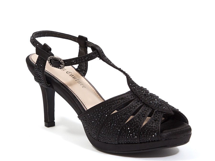 New Lady Couture Midnight Platform Sandal Black