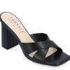 Clearance Journee Collection Chazz Sandal Black