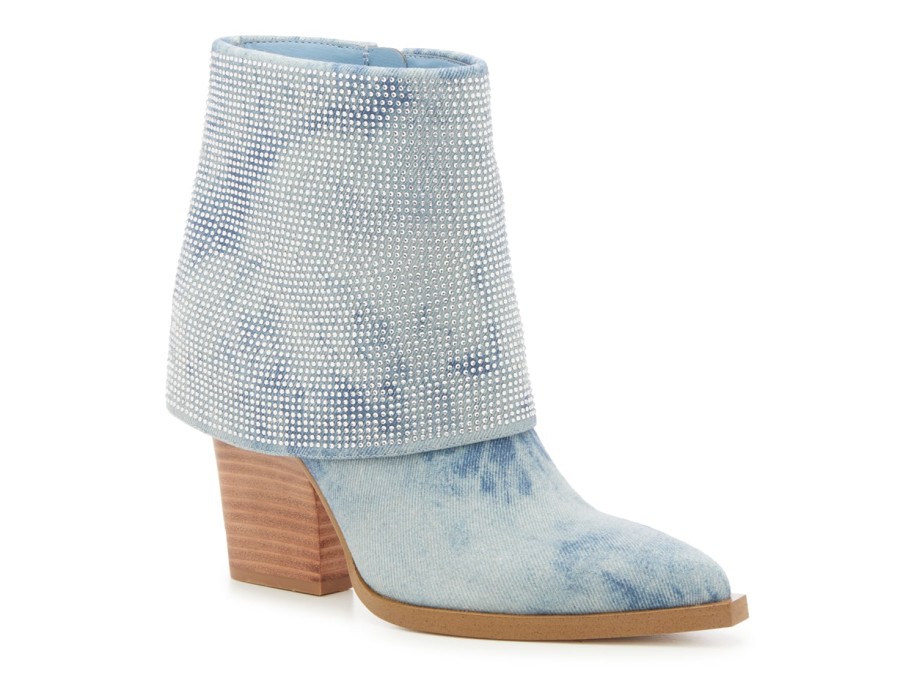 Best Jessica Simpson Lerra 2 Foldover Bootie Light Denim Blue