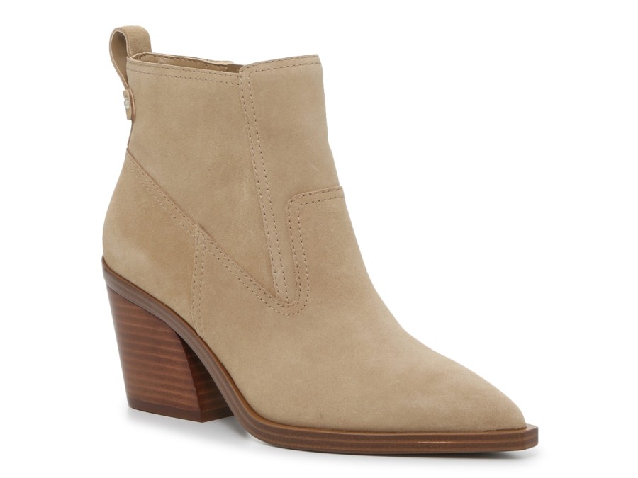 New Vince Camuto Briyeonda Western Bootie Taupe