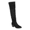 Best Journee Collection Zivia Wide Calf Over-The-Knee Boot Black