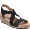 Clearance LifeStride Mexico Wedge Sandal Black