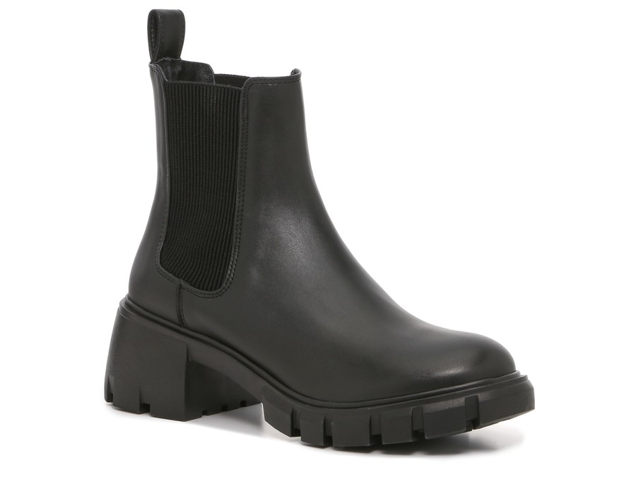 Online Steve Madden Hola Chelsea Boot Black Faux Leather