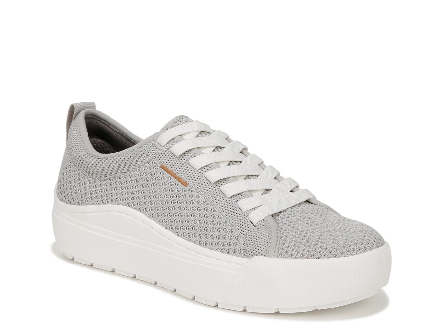 Clearance Dr. Scholl's Time Off Knit Platform Sneaker Grey