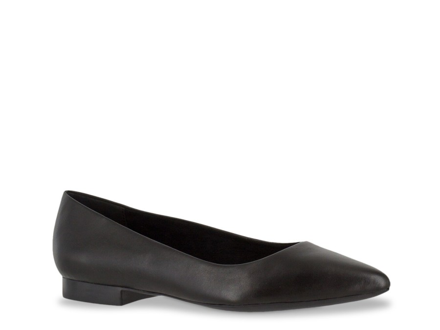 Online Bella Vita Vivien Flat Black Leather