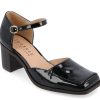 Best Journee Collection Evangeline Pump Black Patent