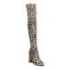 Best London Rag Flittle Over-The-Knee Boot Leopard Print