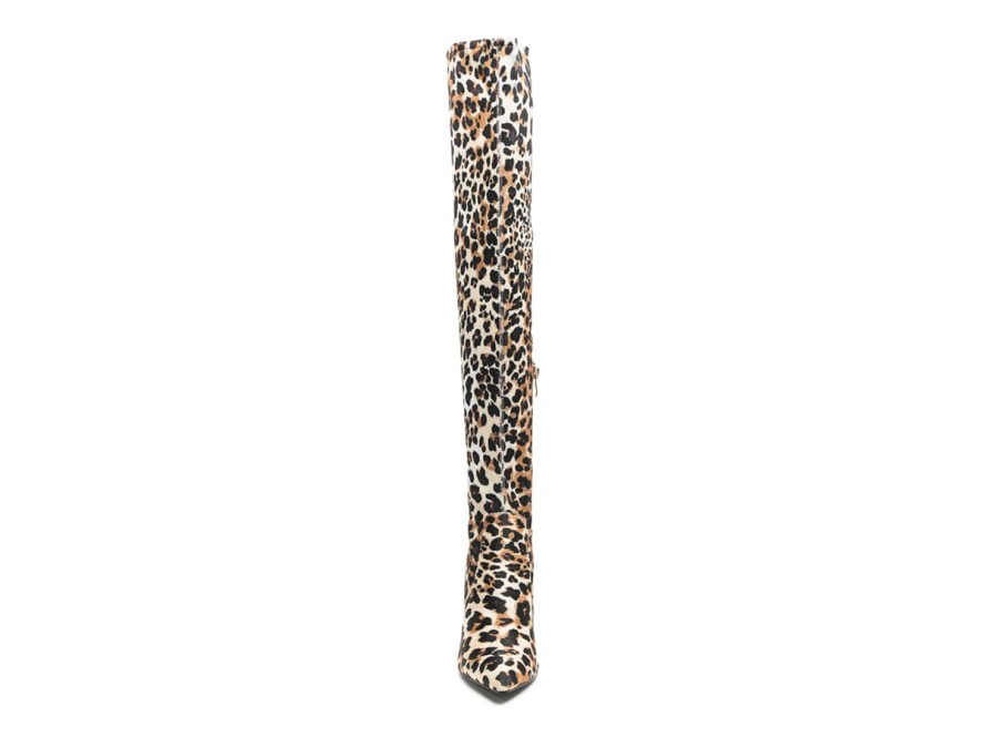 Best London Rag Flittle Over-The-Knee Boot Leopard Print