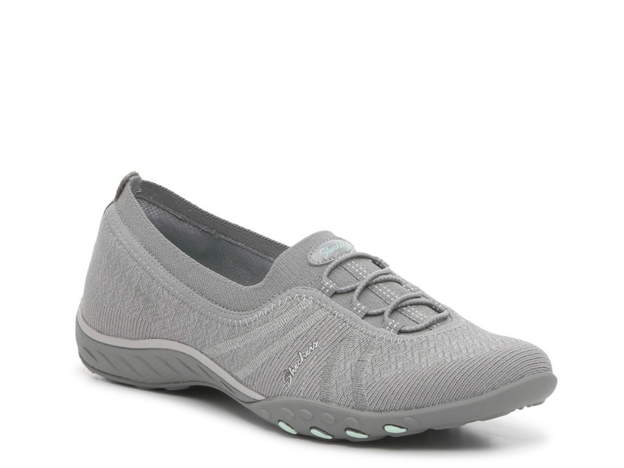 Clearance Skechers Relaxed Fit Breathe Easy Slip-On Sneaker Grey