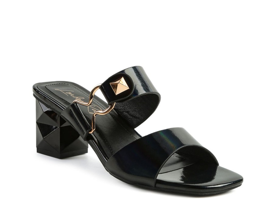 Best London Rag Hook Up Sandal Black