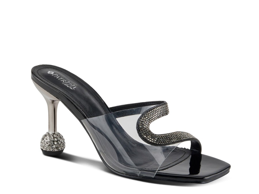 Best Patrizia by Spring Step Felty Sandal Black/Clear