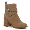 Hot Crown Vintage Courla Bootie Cedar Brown Suede