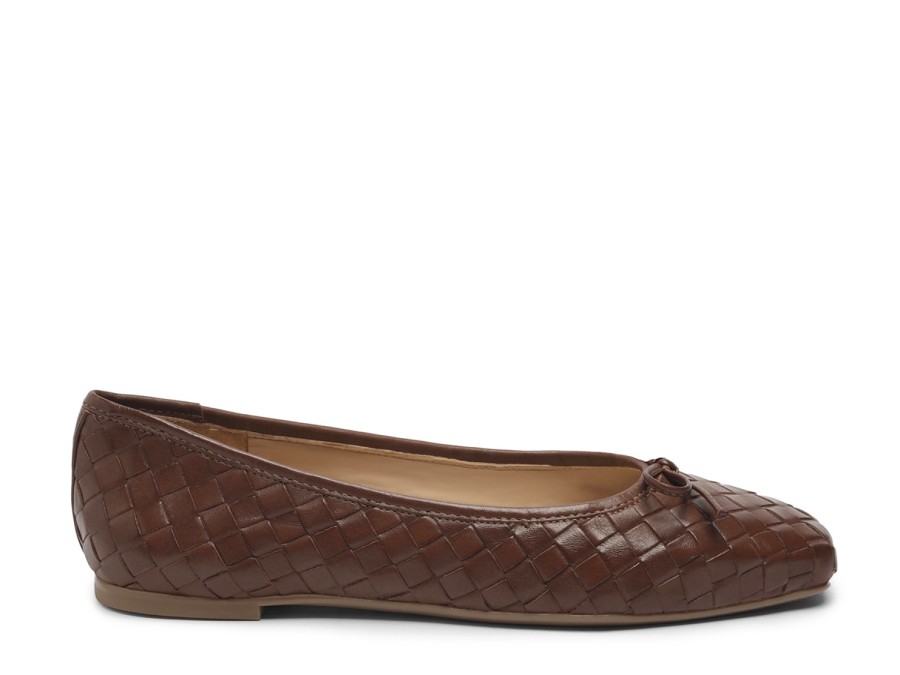 Hot Bernardo Gwynn Ballet Flat Mahogany Brown