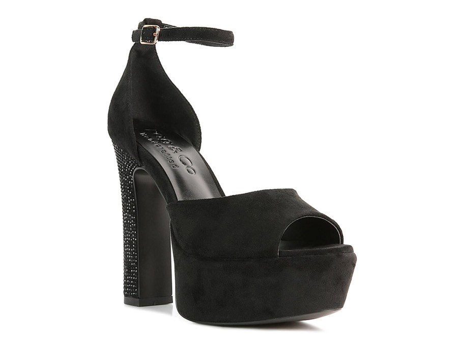 Online Rag & Co Beaty Platform Sandal Black