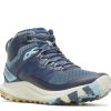 Hot Merrell Antora 3 Mid Hiking Boot - Women'S Sea Blue