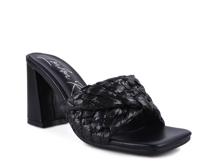 Hot London Rag Pout Pro Sandal Black