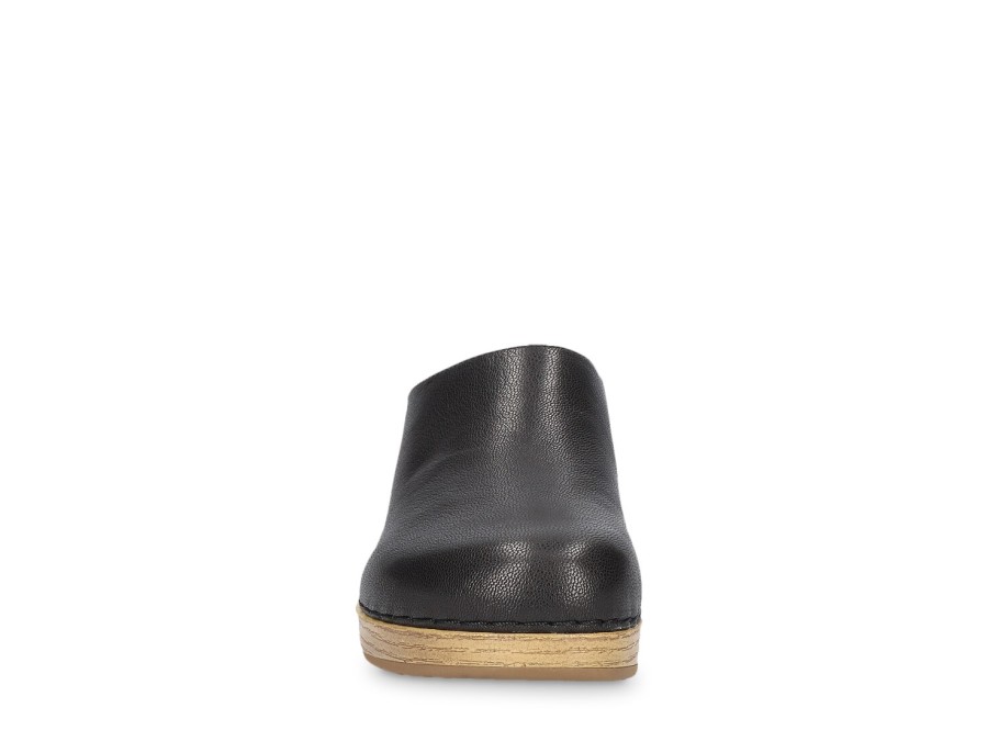 Hot Bella Vita Motto Clog Black Leather