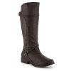 Best Journee Collection Harley Wide Calf Riding Boot Brown