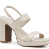 Best Anne Klein Zoelle Sandal Natural Champagne Metallic