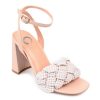 New Journee Collection Dua Sandal Beige