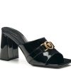 New Versace Sleek Sandal Black