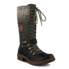 Clearance Spring Step Ababi Boot Black/Charcoal