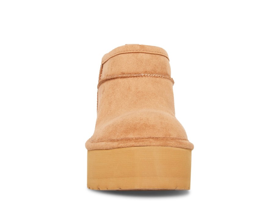 New Madden Girl Embrace Platform Bootie Tan