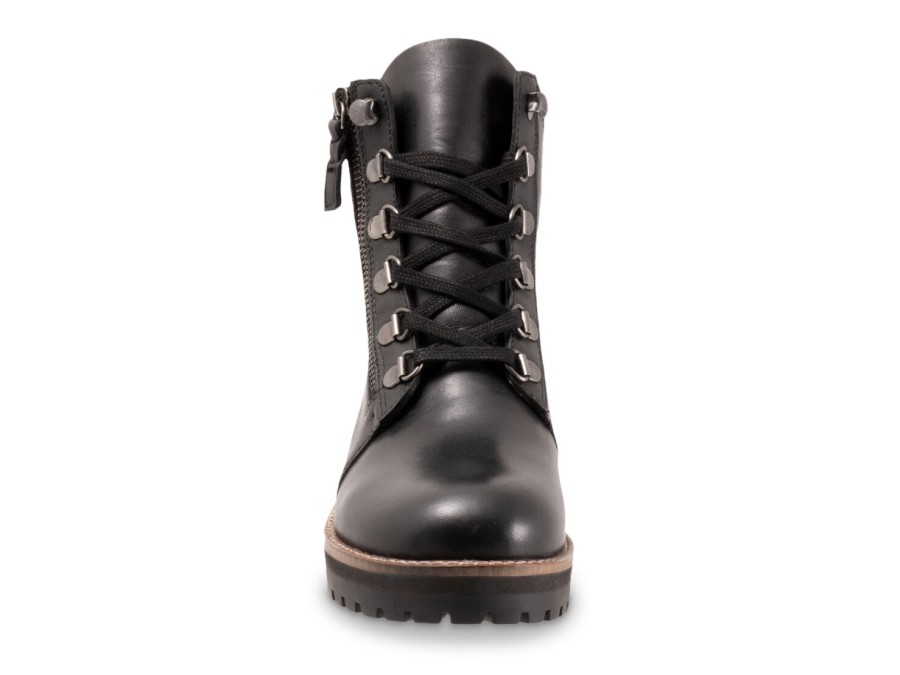 Online Softwalk Everett Waterproof Combat Boot Black