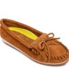 Clearance Minnetonka Kilty Plus Moccasin Cognac