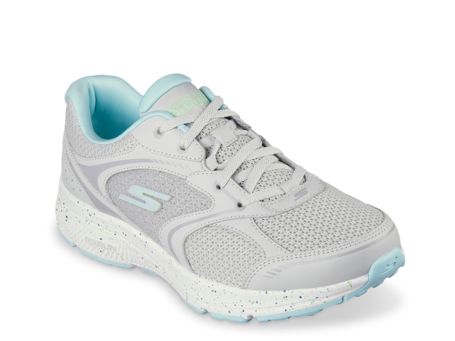 Clearance Skechers Go Run Consistent Vivid Horizon Running Shoe - Women'S Grey/Blue