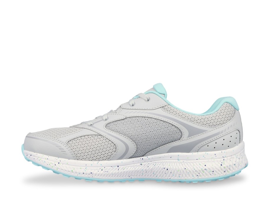 Clearance Skechers Go Run Consistent Vivid Horizon Running Shoe - Women'S Grey/Blue