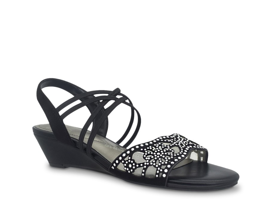 Online Impo Geum Wedge Sandal Black