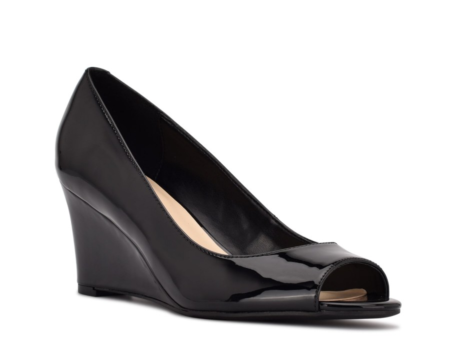 Online Nine West Canise Wedge Pump Black